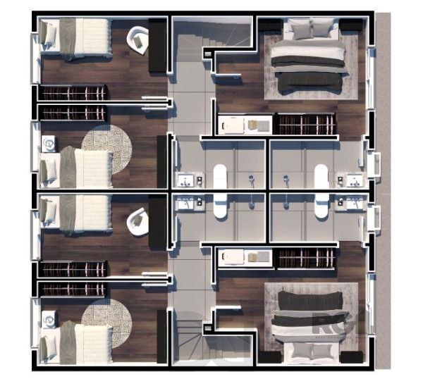 Casa em Porto Alegre, no bairro Campo Novo, com 3 dormitório(s), e 3 banheiros, à venda. — foto 3