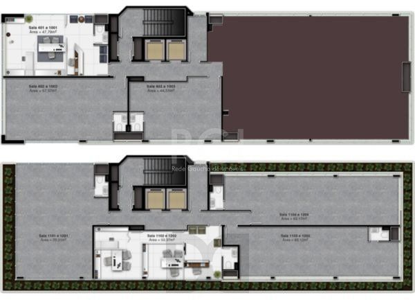 Conjunto/Sala para Venda - 47.55m², 0 dormitórios, Menino Deus — foto 7