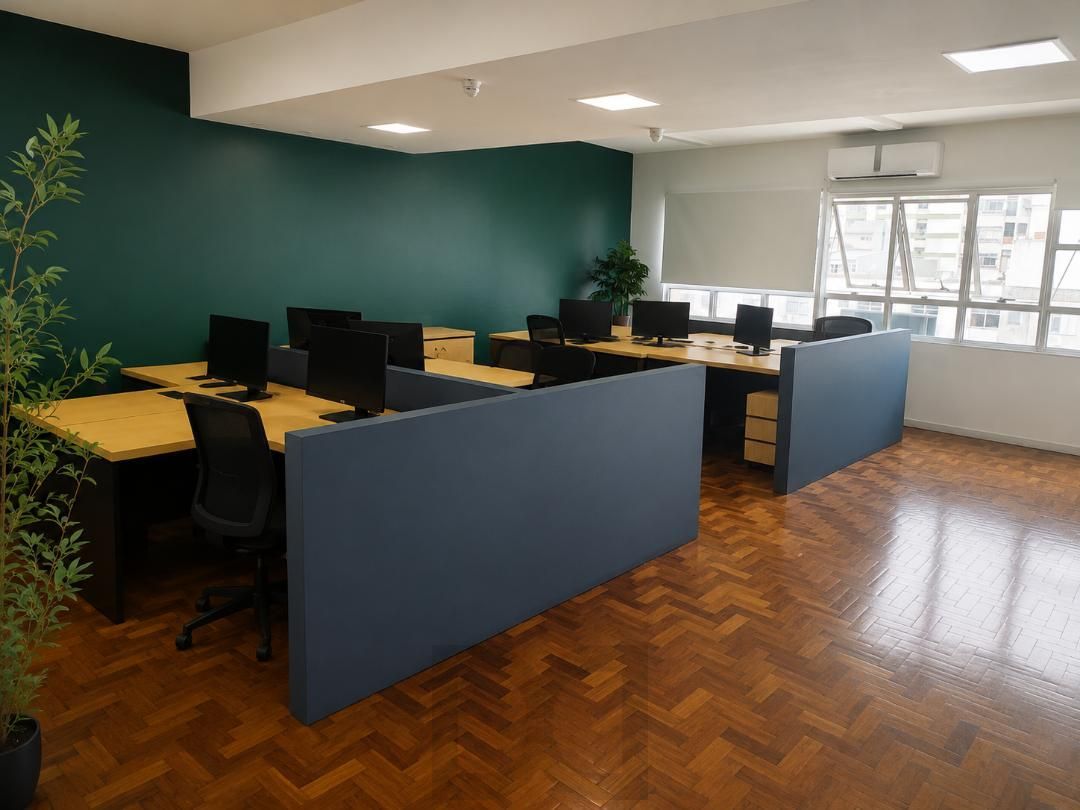 Excelente conjunto/sala separadas em sala 1001 e sala 1002 com 123, 68 m2 privativo cada sala (247,36m2 total das duas) 02 banheiro, 02 copas. Rua Andrade Neves. — foto 1