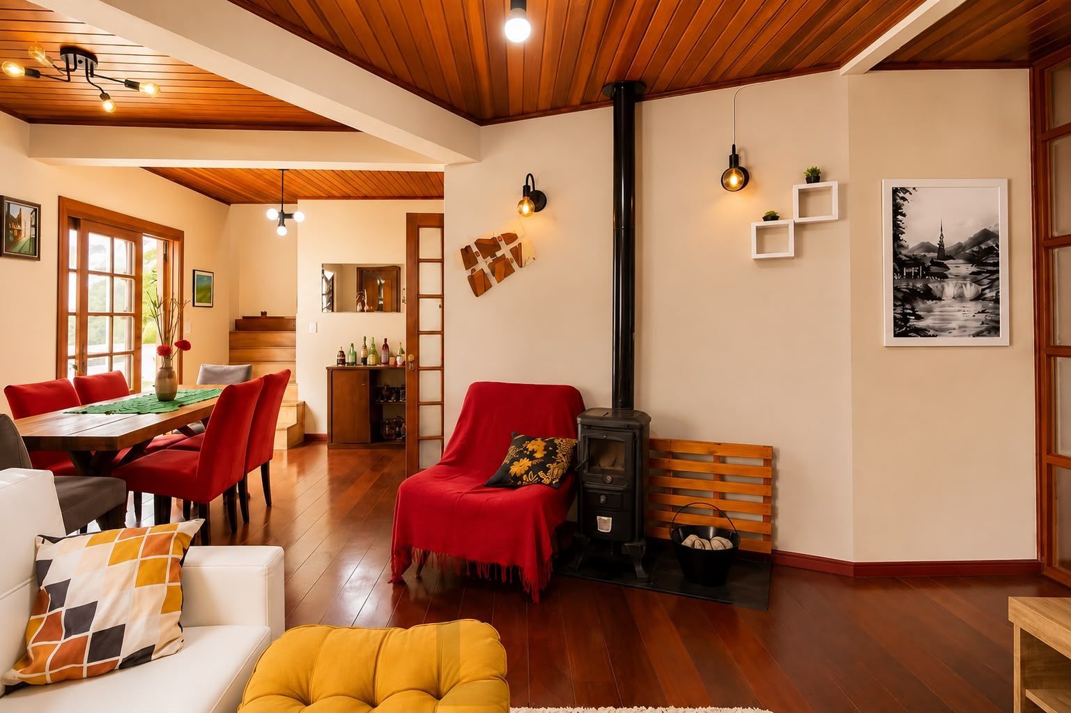Casa semimobiliada com 3 dormitórios, suíte e espaço gourmet em Santa Tereza – Porto Alegre — foto 4