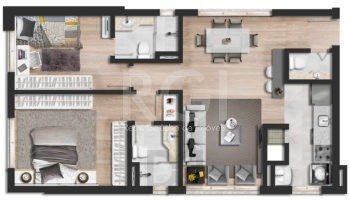 Apartamento 2 dormitórios com duas suítes ,lavabo e vaga coberta próximo ao Parcão — foto 7