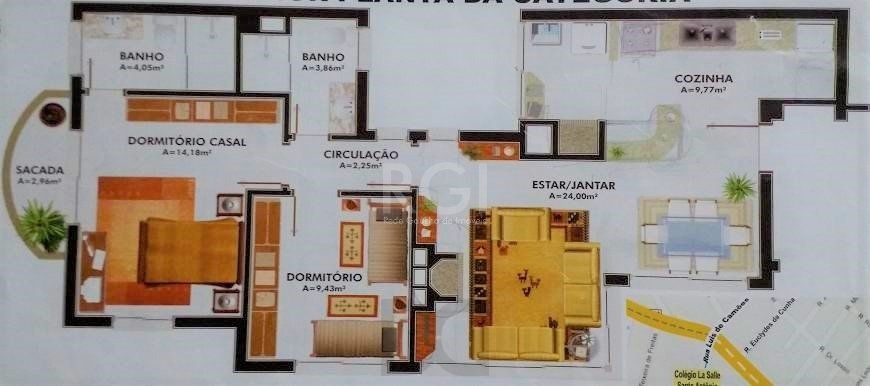 Apartamento para Venda - 83m², 2 dormitórios, sendo 1 suites, 1 vaga - Santo Antonio — foto 16