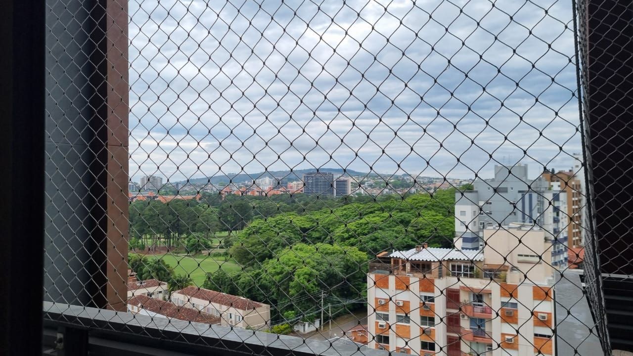 Vista do campo do Contry Club da janela da cozinha
