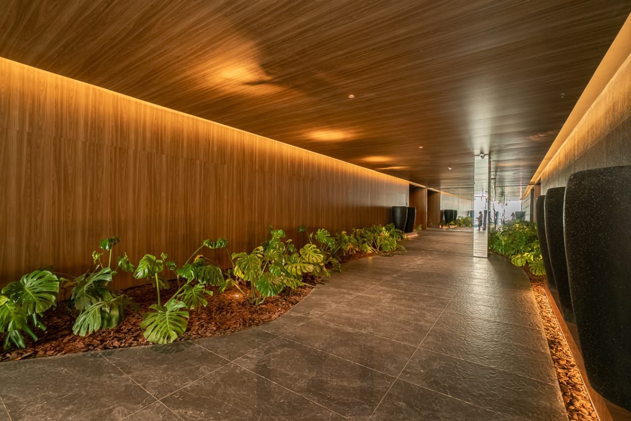 Hall de entrada do condomínio