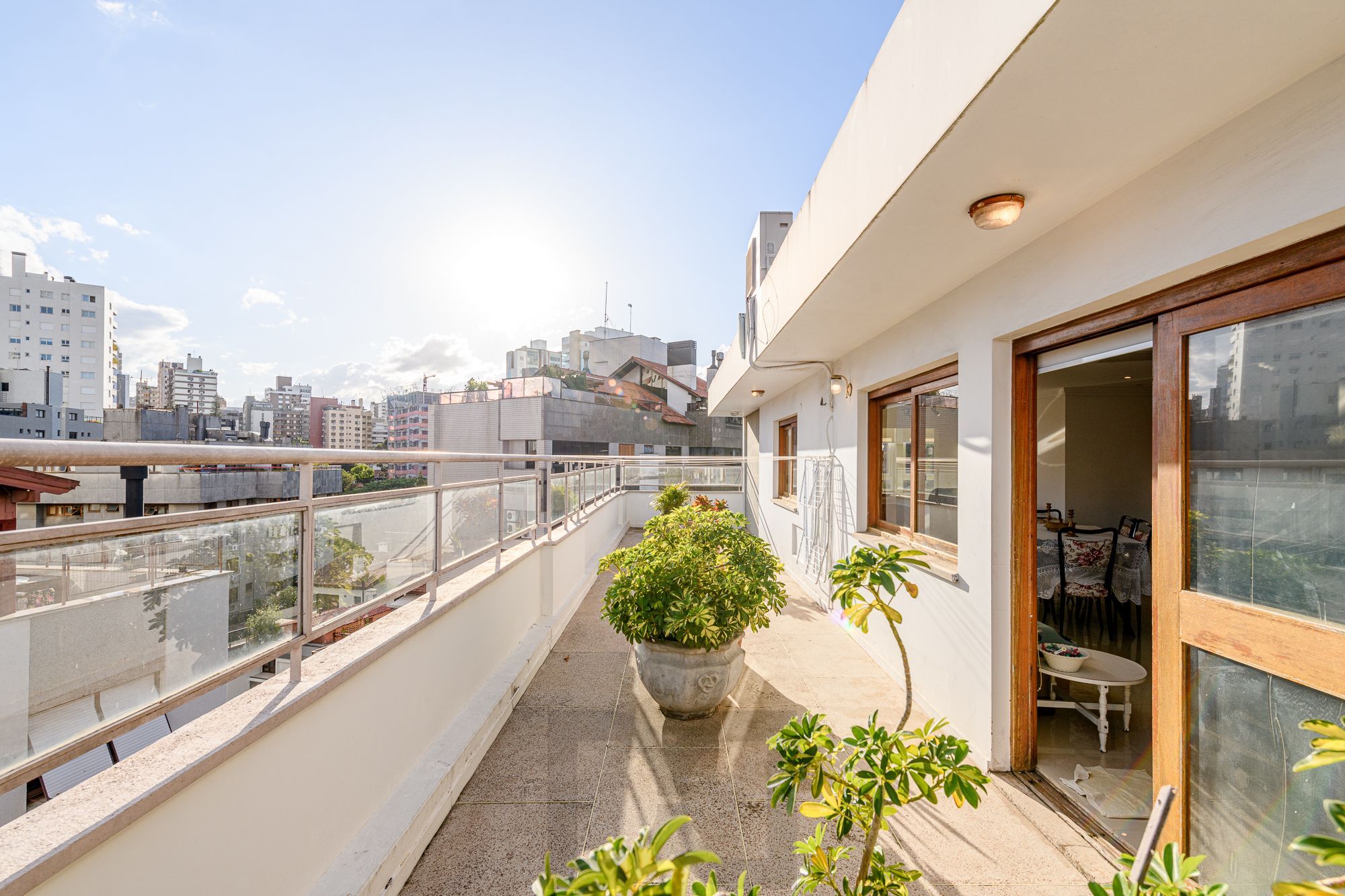 Circulação no terraço