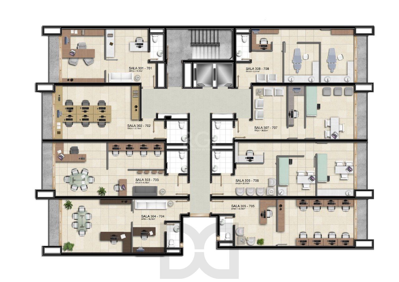 Conjunto/Sala para Venda - 37.9m², 0 dormitórios, 1 vaga - Menino Deus — foto 12