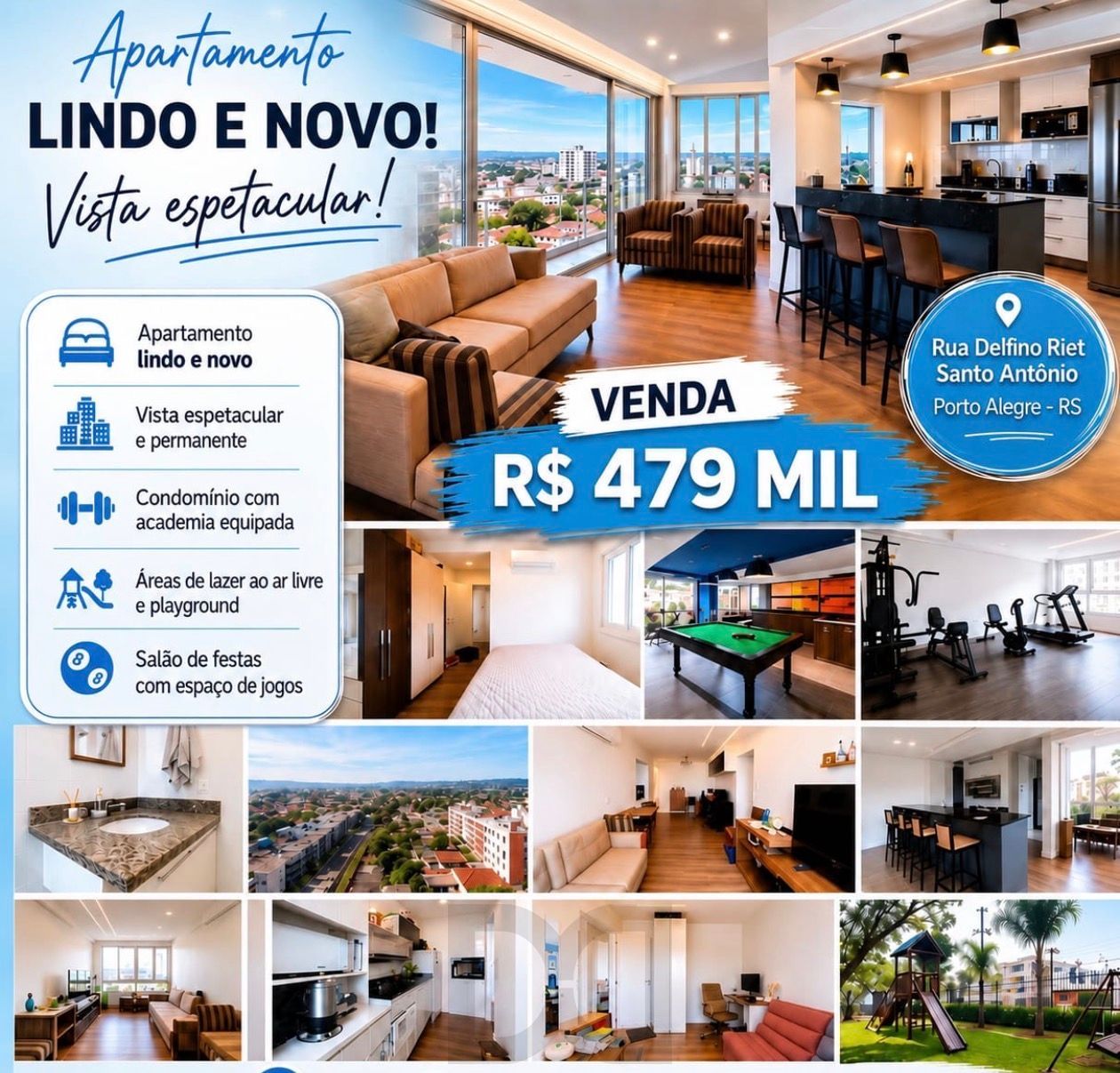 Apartamento 2 dormitório 2 vagas coberta Bairro Santo Antônio Porto Alegre — foto 1