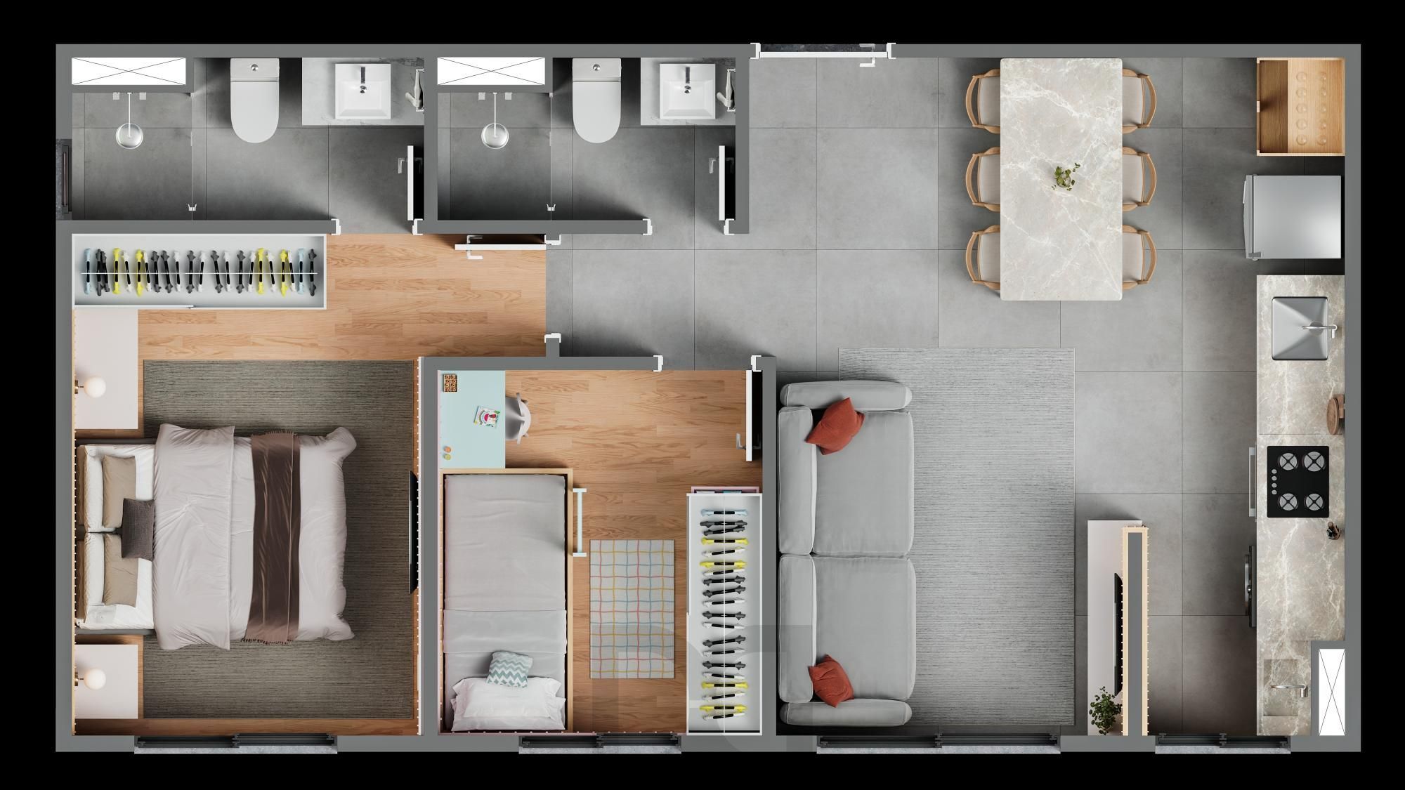 Sublime- Apartamentos na Hípica, 1 ou 2 D , infra de clube, de 31 m² até 50 m² — foto 13