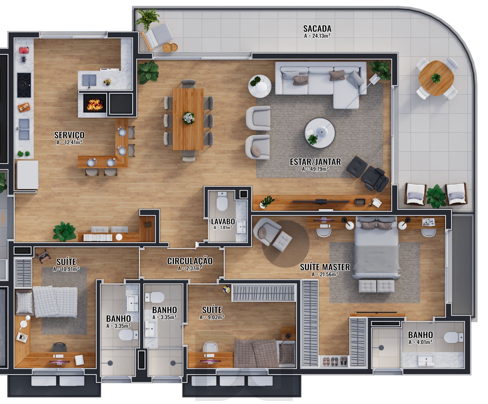 Jose gomes 340-Apartamentos de 96 até 171m²-2ou3 suítes-2 vagas-bairro Tristeza — foto 7