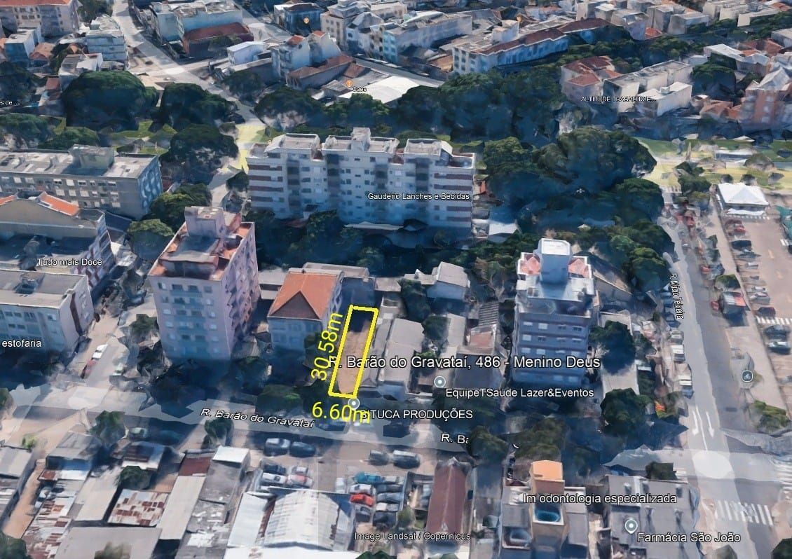 Terreno com 201,82 m2 com 6,60 metros de frente e 30,58 metros de frente a fundos. — foto 1