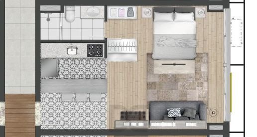 Estúdio 38m² 1 dormitório no bairro Partenon — foto 12