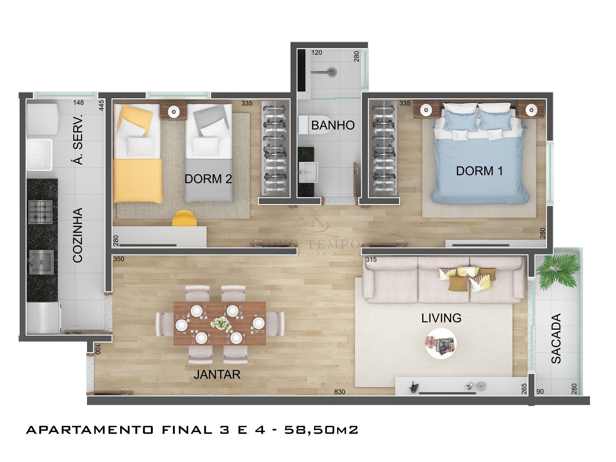 Apartamento, 2 quartos, 60 m² - Foto 7