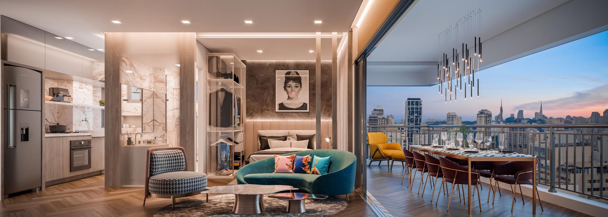 Apartamento, 1 quarto, 58 m² - Foto 1
