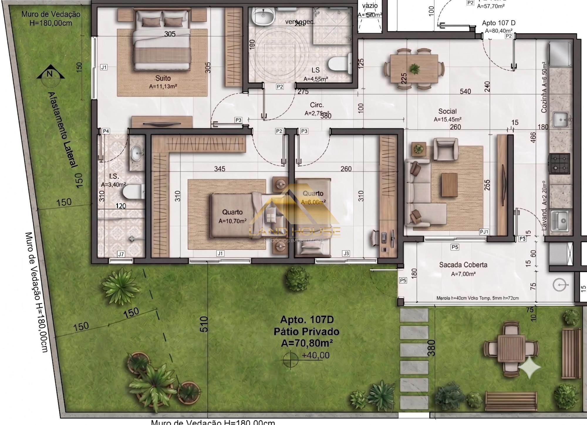 Apartamento, 3 quartos, 80 m² - Foto 2