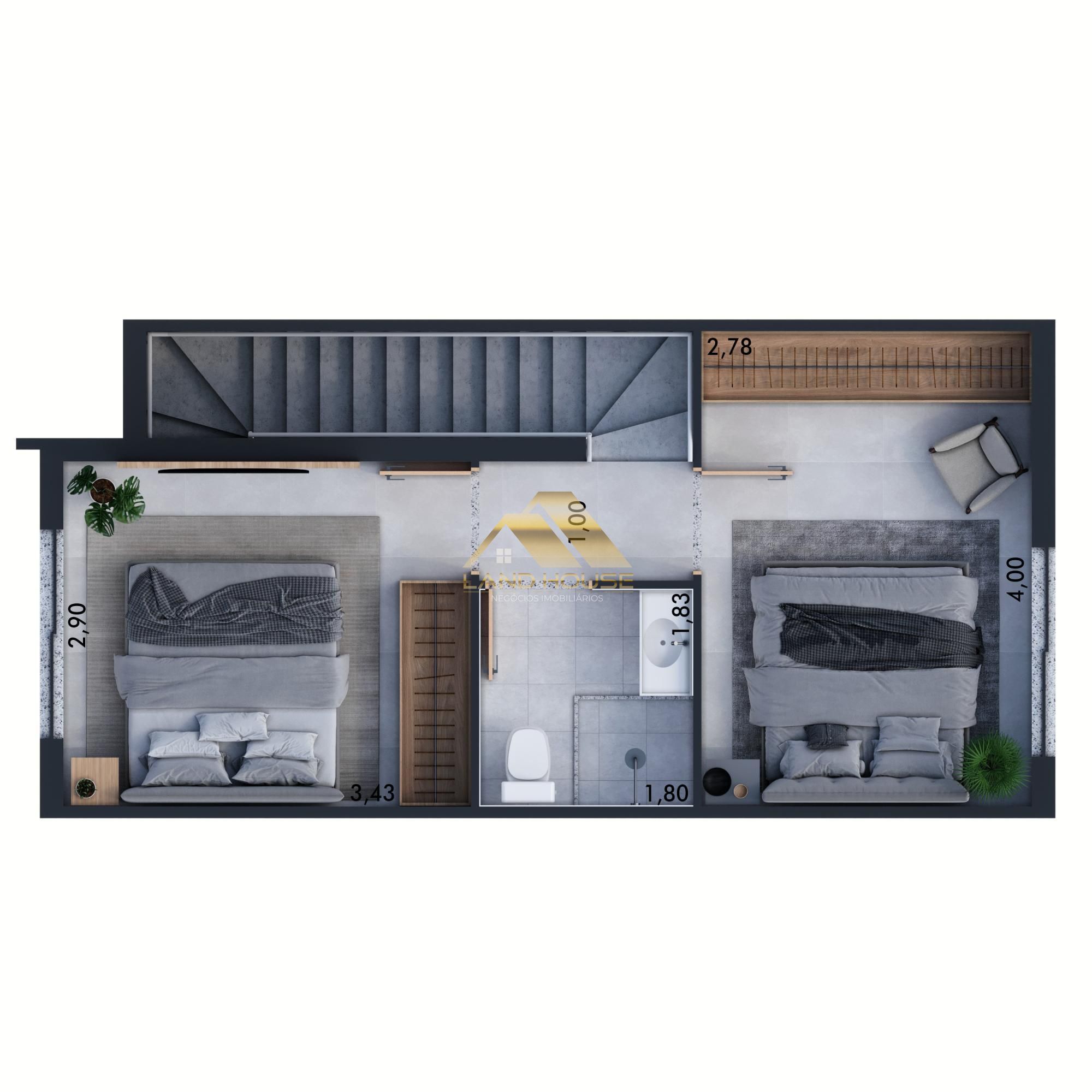 Sobrado, 2 quartos, 78 m² - Foto 15