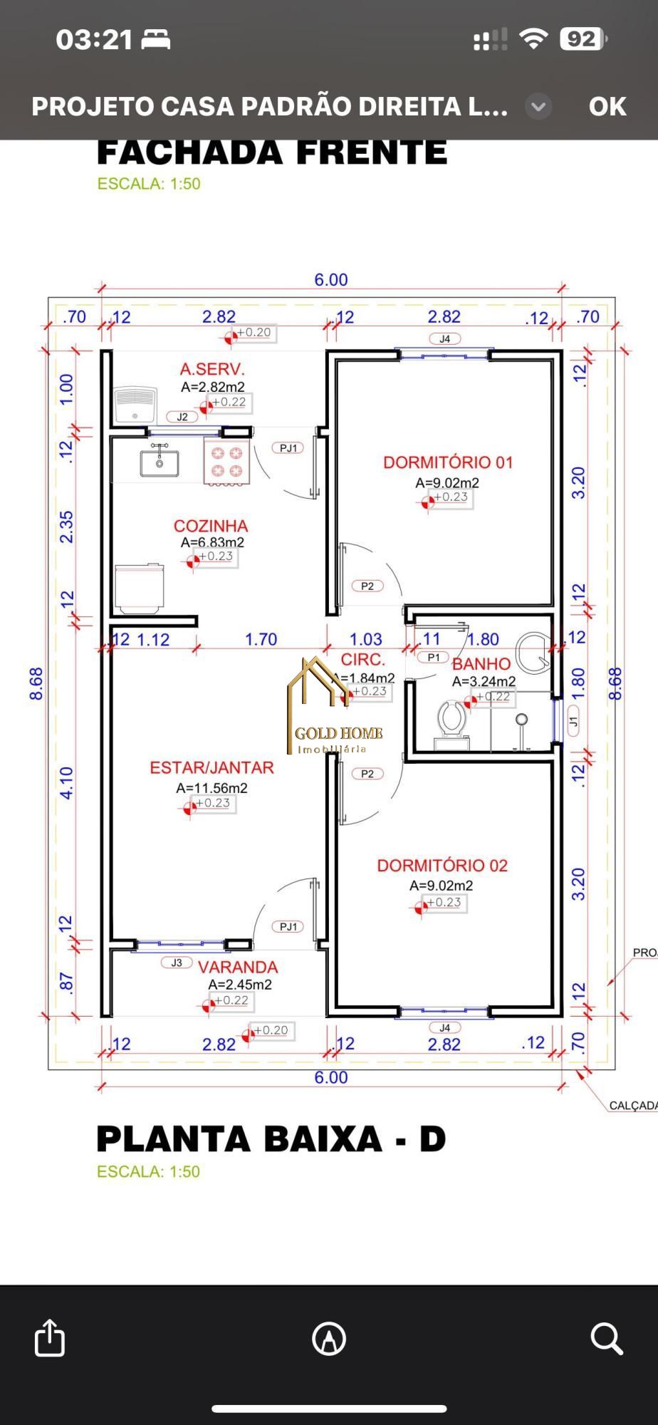 Casa, 2 quartos, 50 m² - Foto 8