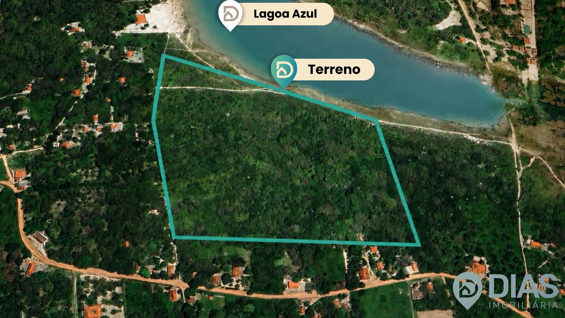 Terreno de Frente para a Lagoa Azul