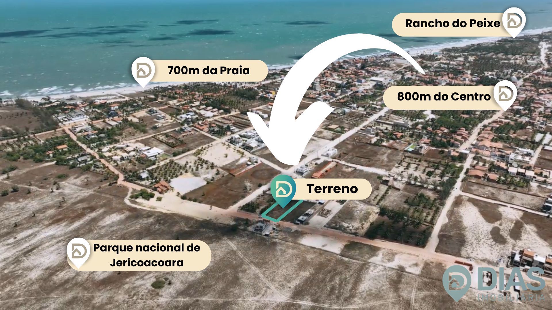 Terreno á venda na praia do Preá