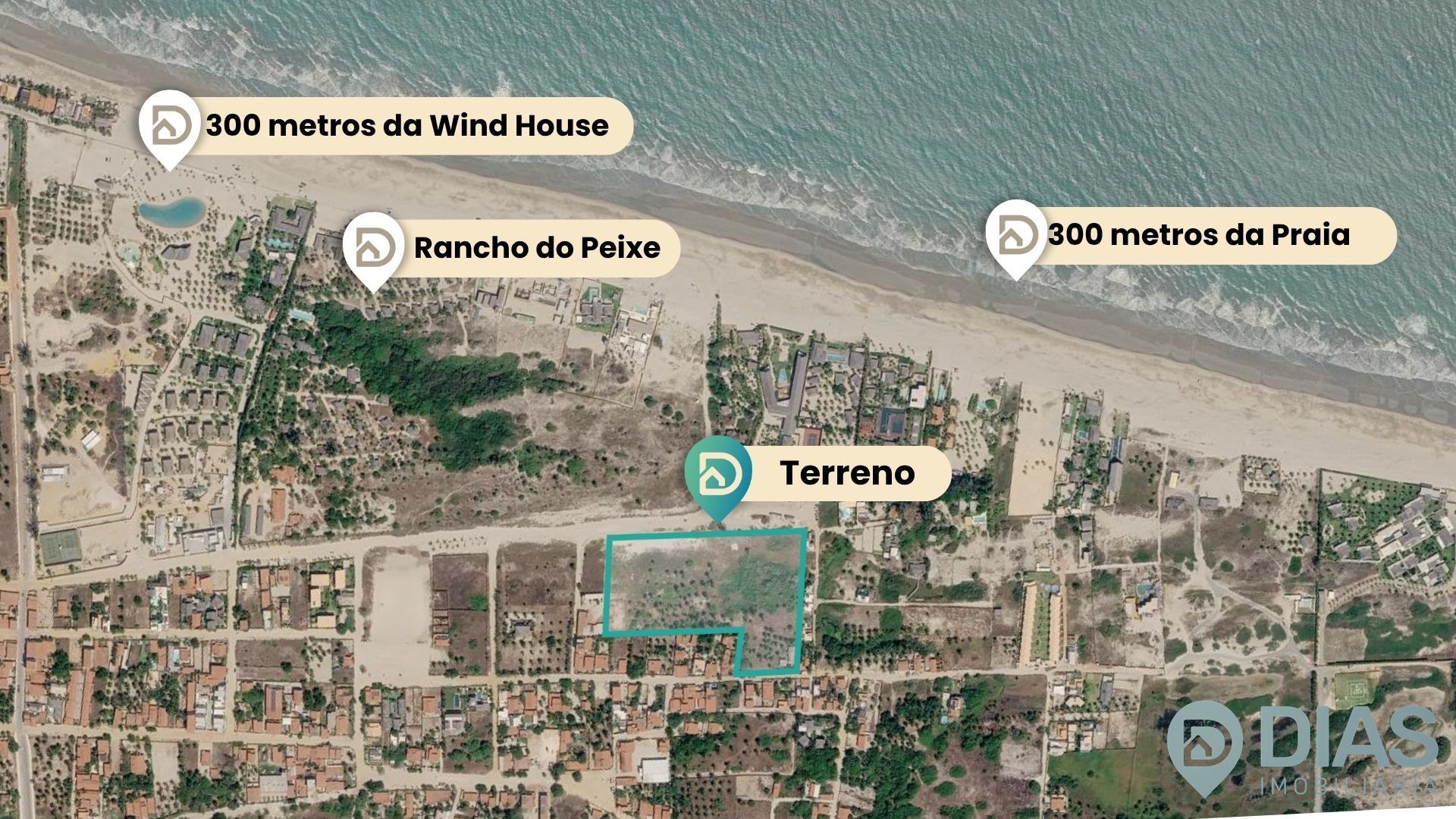 Terreno á venda na Praia do Preá