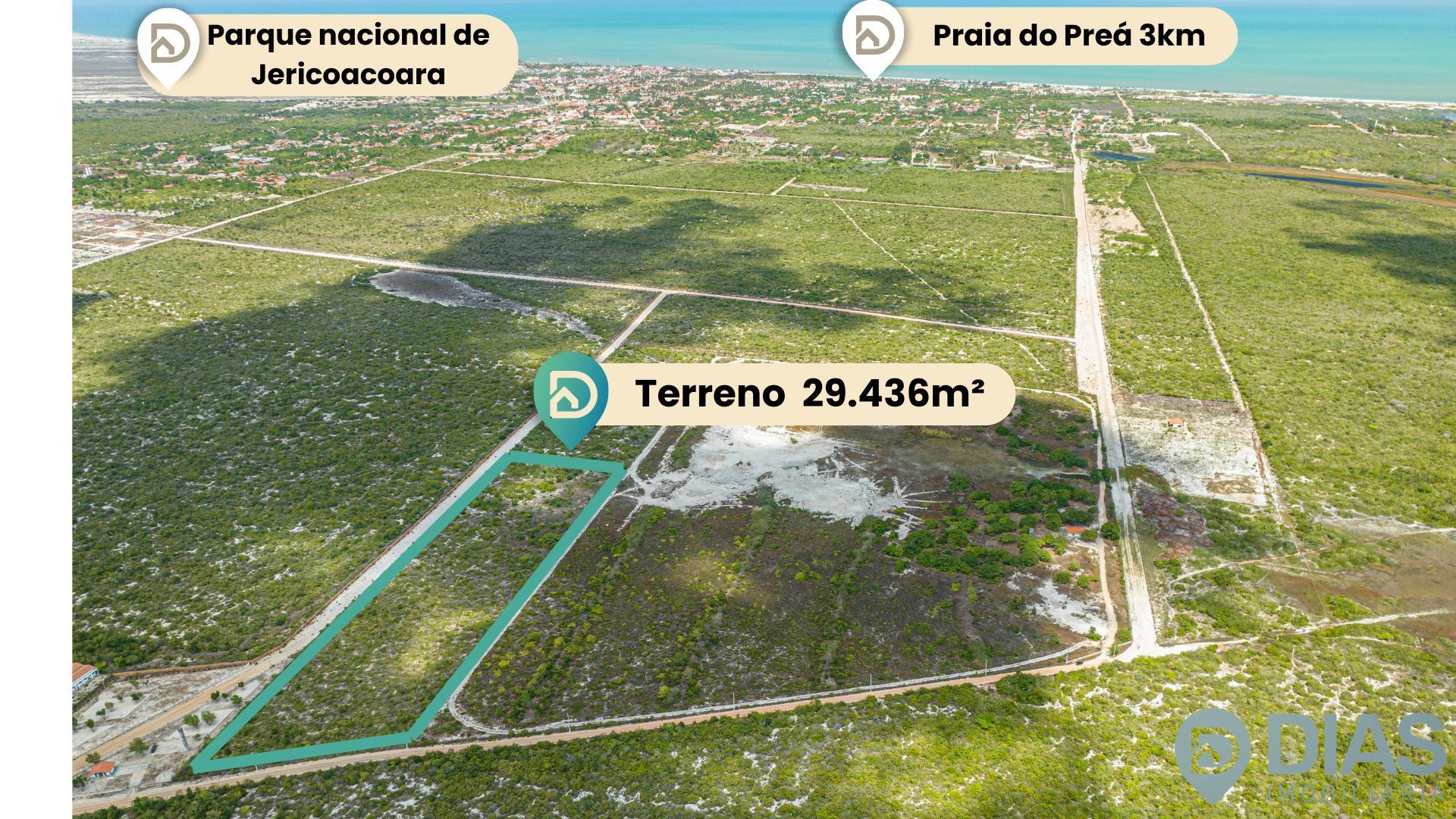 Terreno á venda na praia do Preá