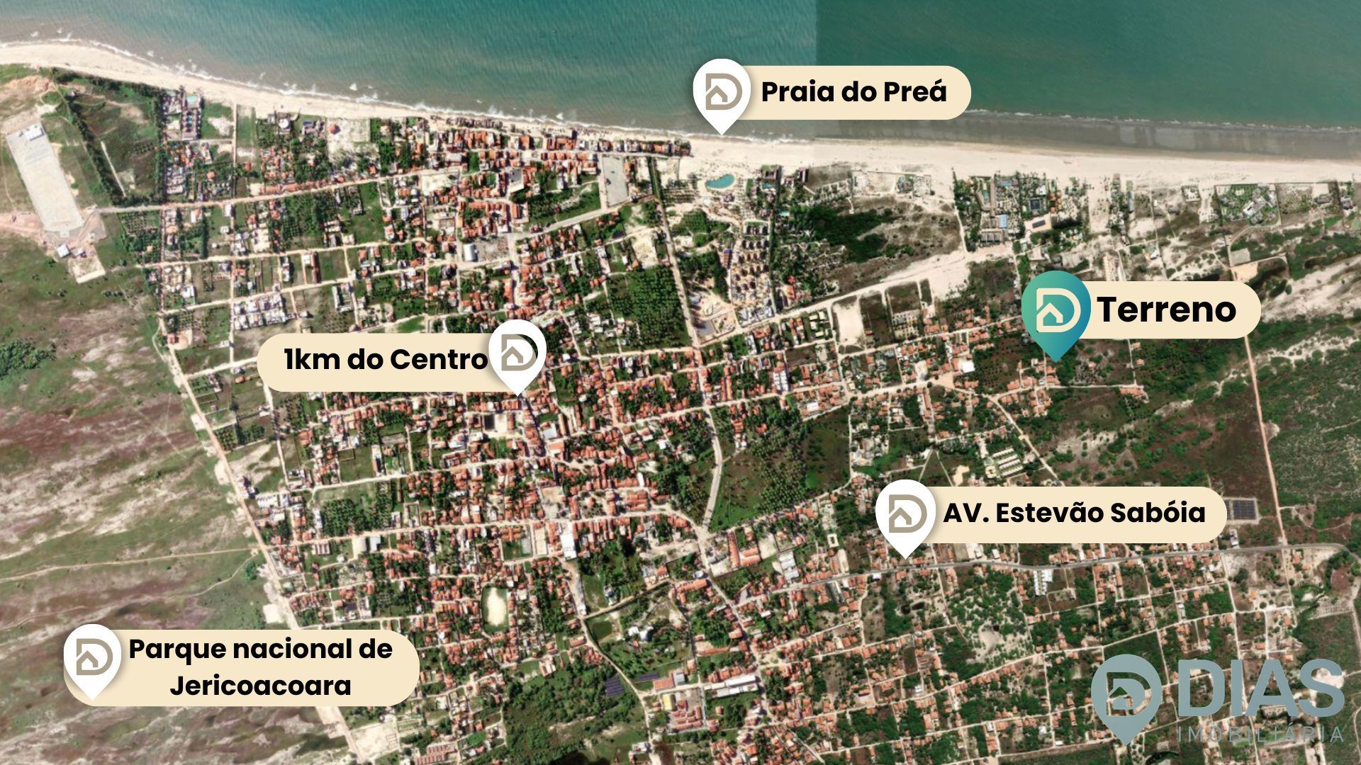 Terreno á venda na praia do Preá