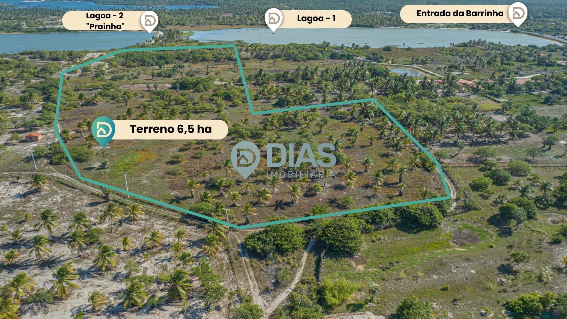 Terreno com Frente para Duas Lagoas