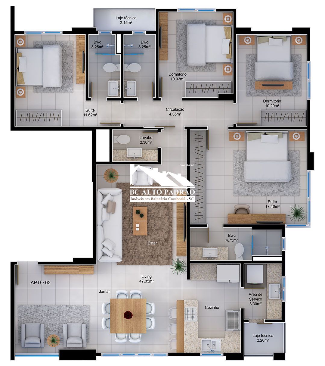 Apartamento, 4 quartos, 137 m² - Foto 2