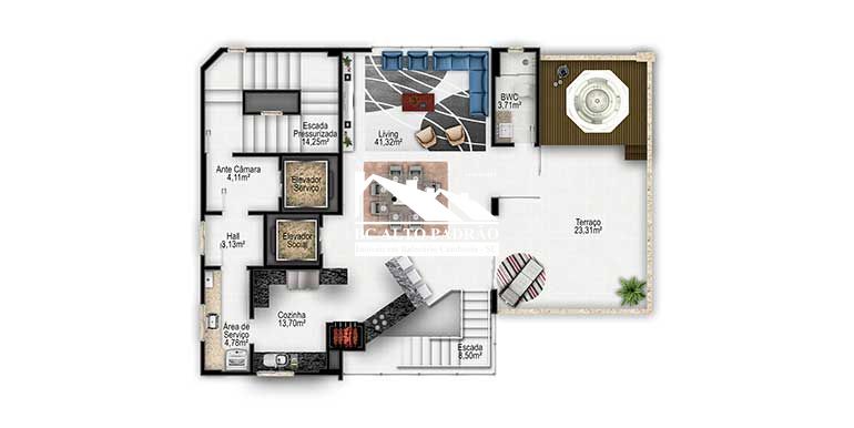 Cobertura, 4 quartos, 240 m² - Foto 18