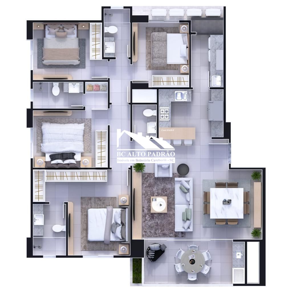 Apartamento à venda com 4 quartos, 161m² - Foto 16