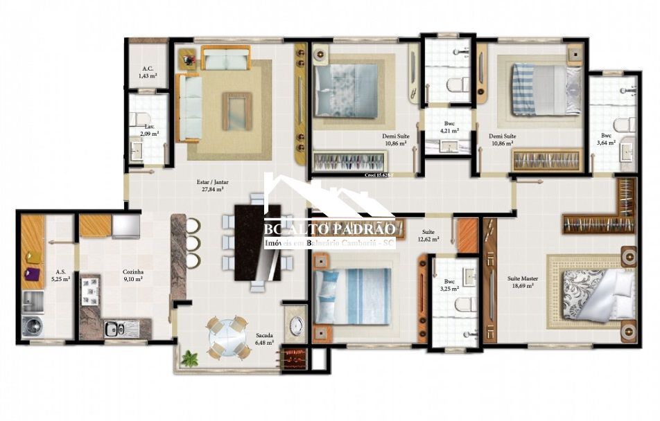 Apartamento à venda com 4 quartos, 142m² - Foto 6