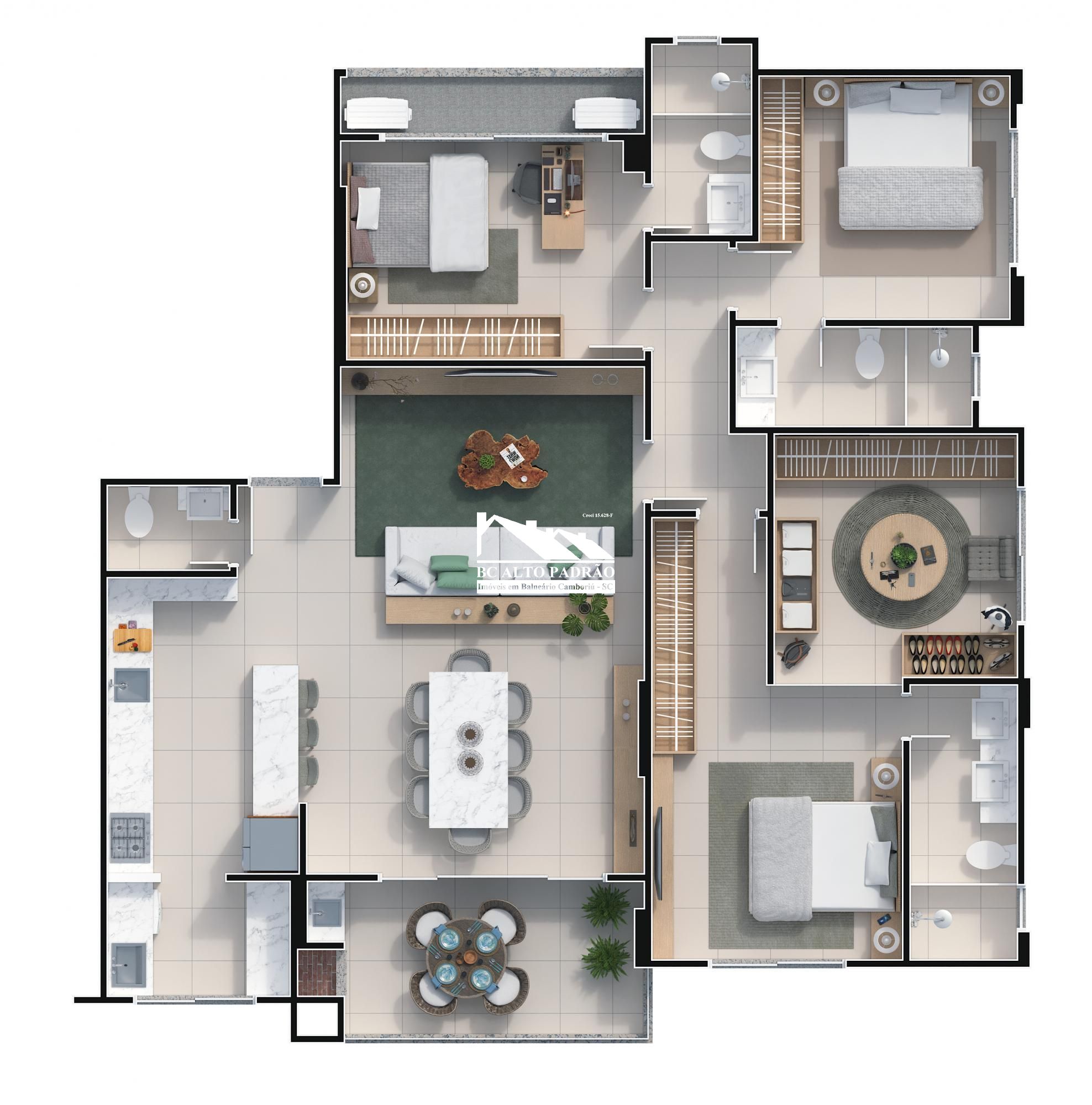 Apartamento, 3 quartos, 130 m² - Foto 33