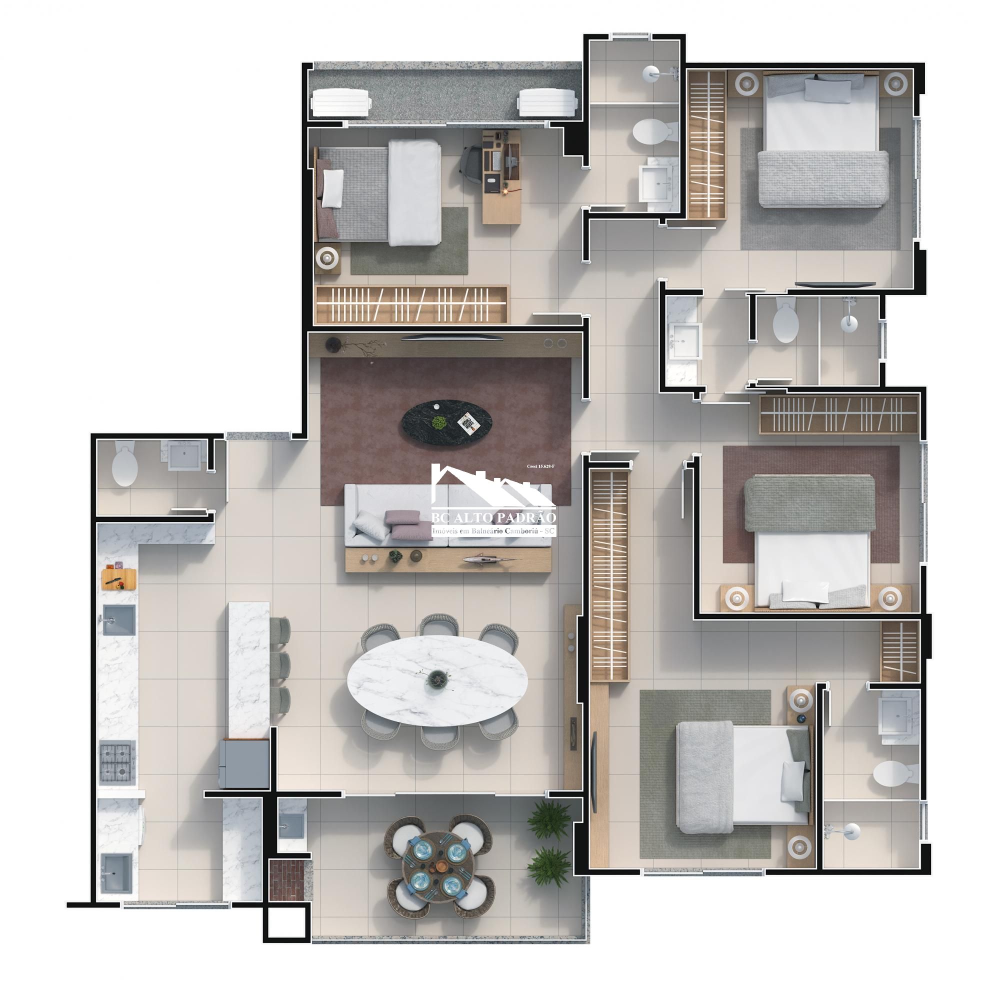 Apartamento, 3 quartos, 130 m² - Foto 34