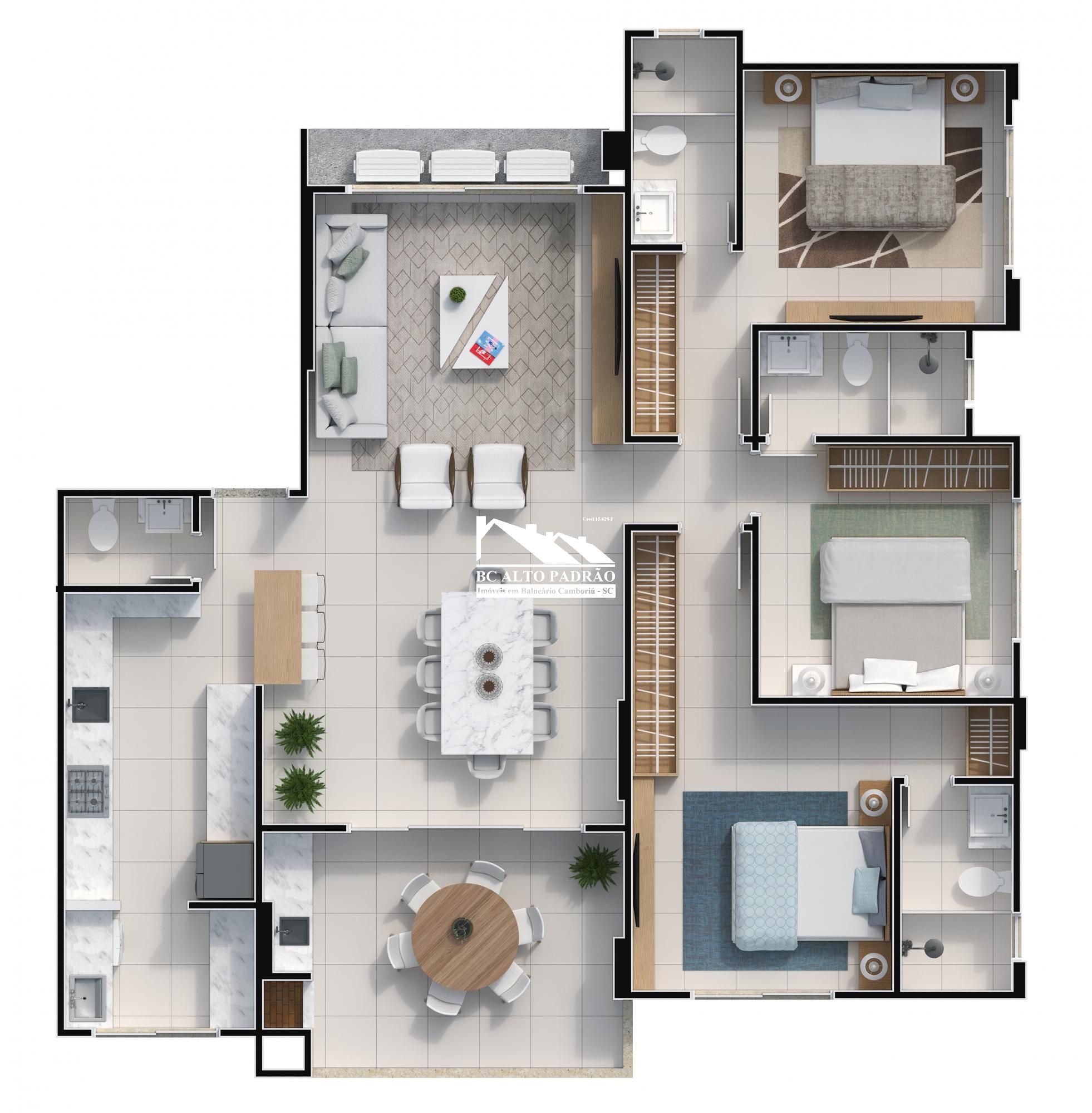 Apartamento, 3 quartos, 130 m² - Foto 32