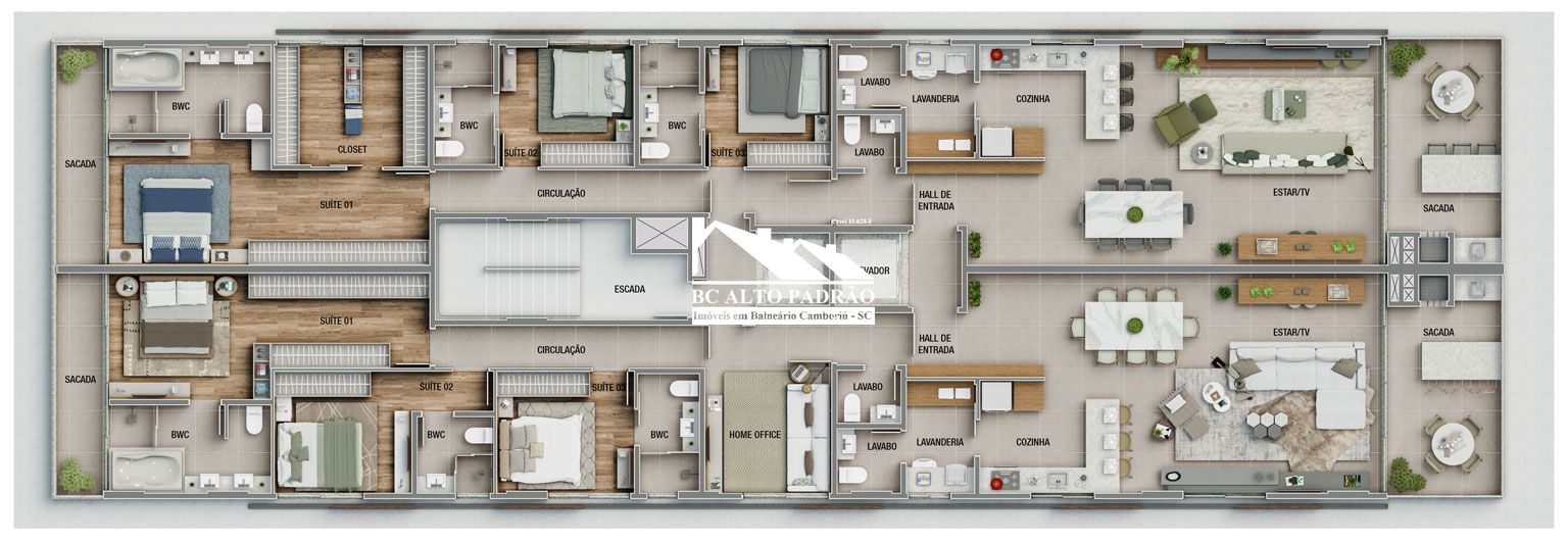 Apartamento à venda com 3 quartos, 172m² - Foto 13