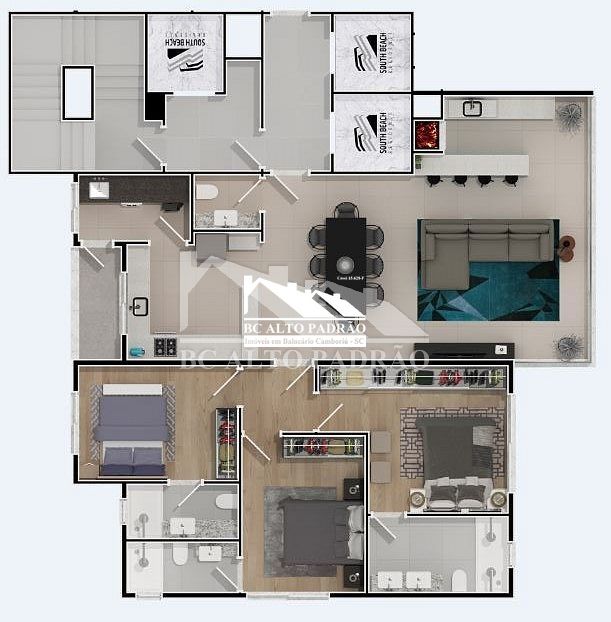 Apartamento à venda com 3 quartos, 130m² - Foto 8