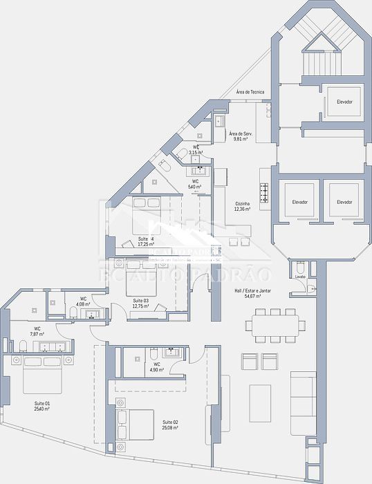 Apartamento à venda com 4 quartos, 230m² - Foto 6