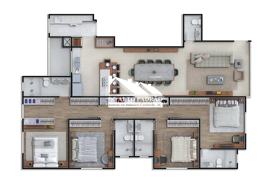 Apartamento, 4 quartos, 153 m² - Foto 13