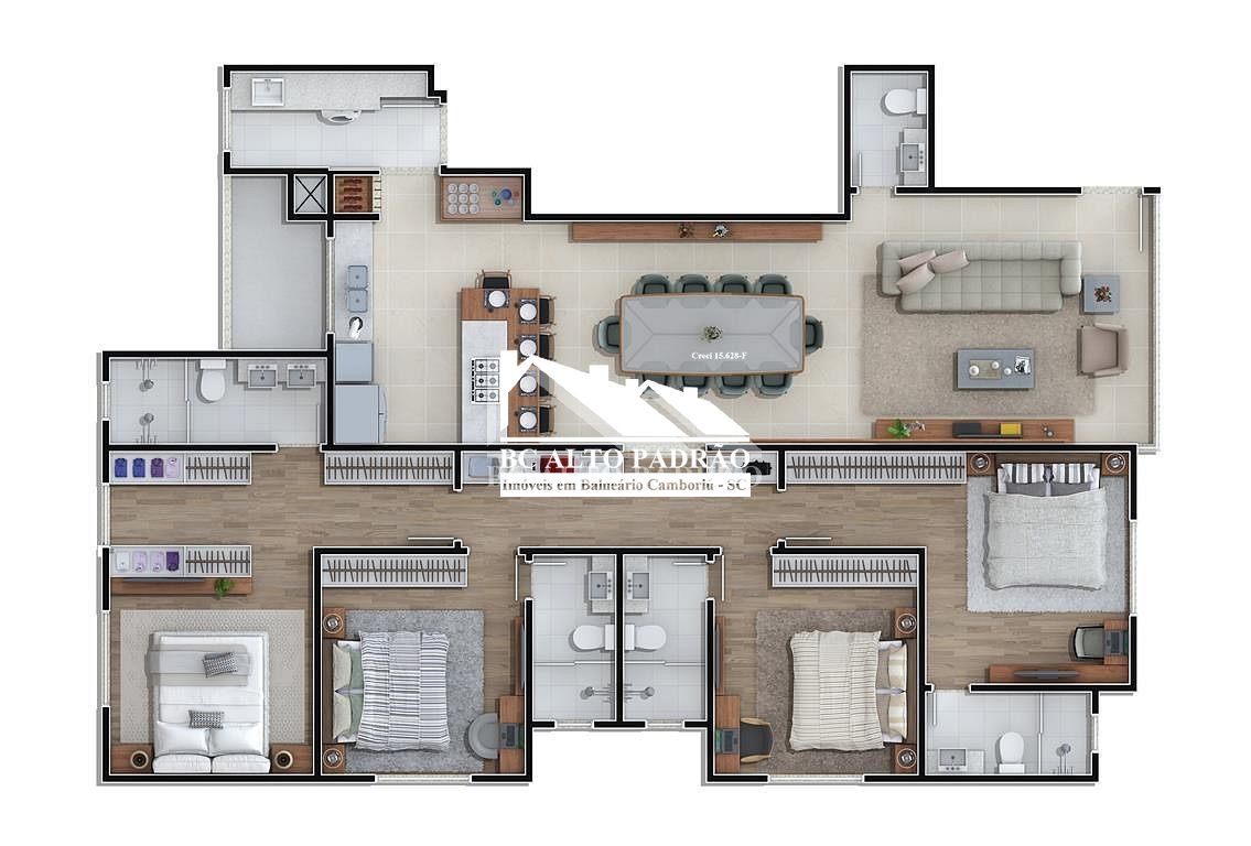 Apartamento à venda com 4 quartos, 153m² - Foto 13