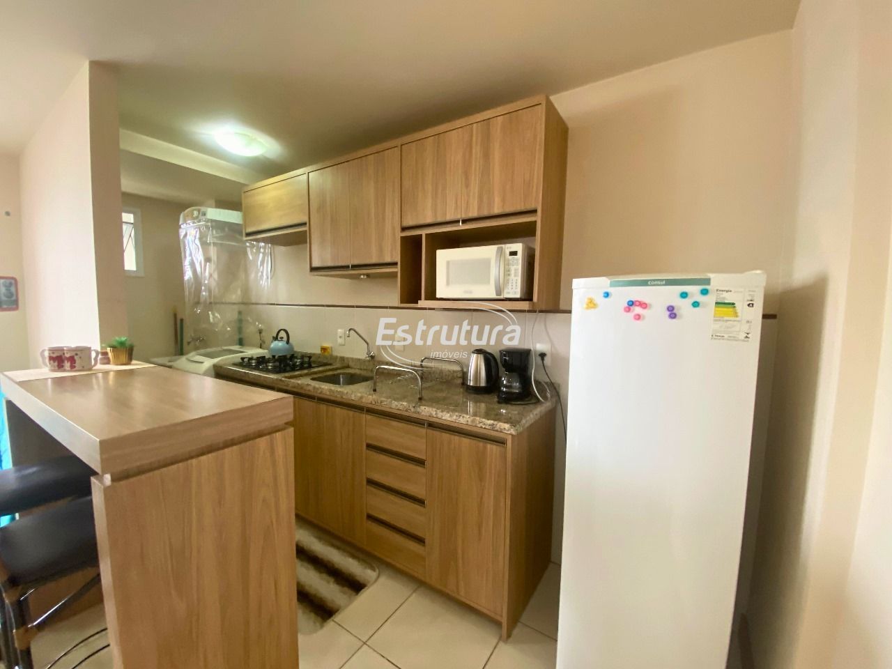 Apartamento totalmente mobiliado no centro de Santa Maria.