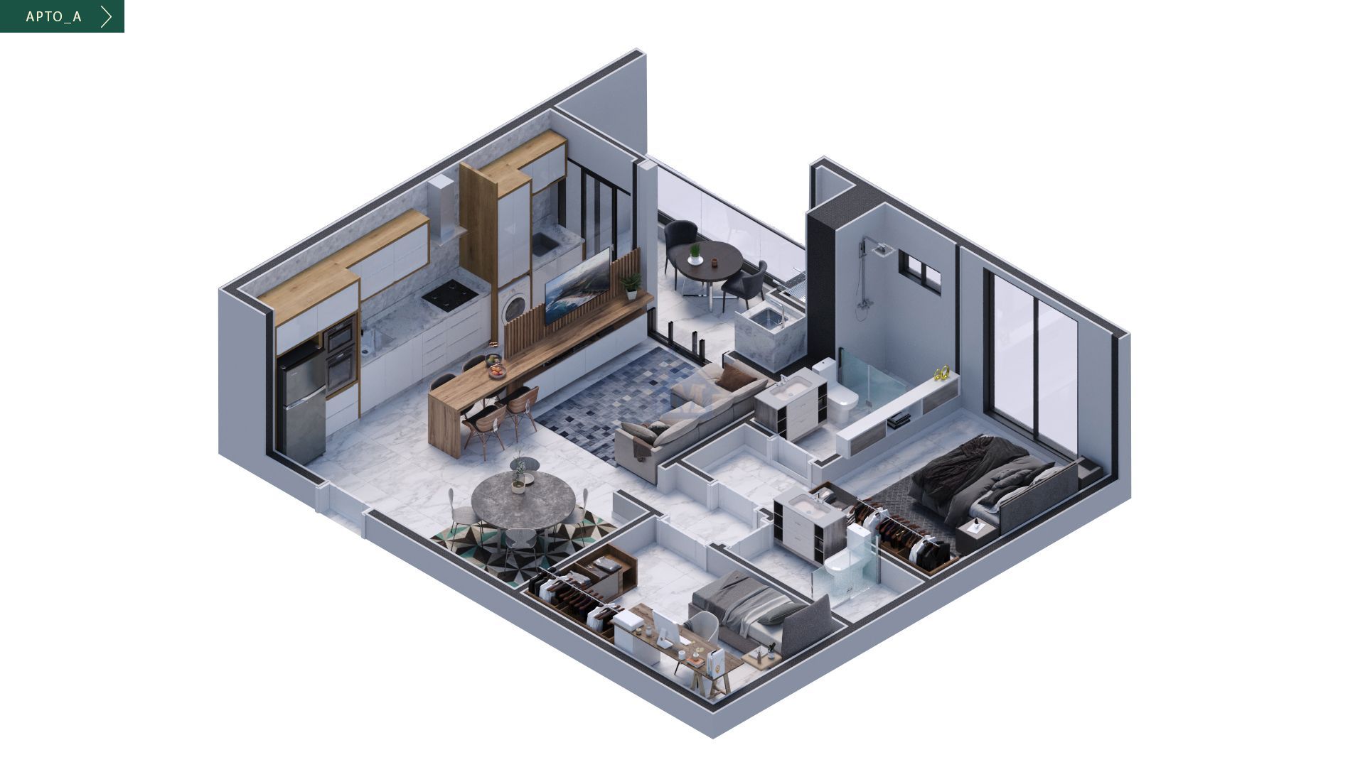 Apartamento, 2 quartos, 77 m² - Foto 2