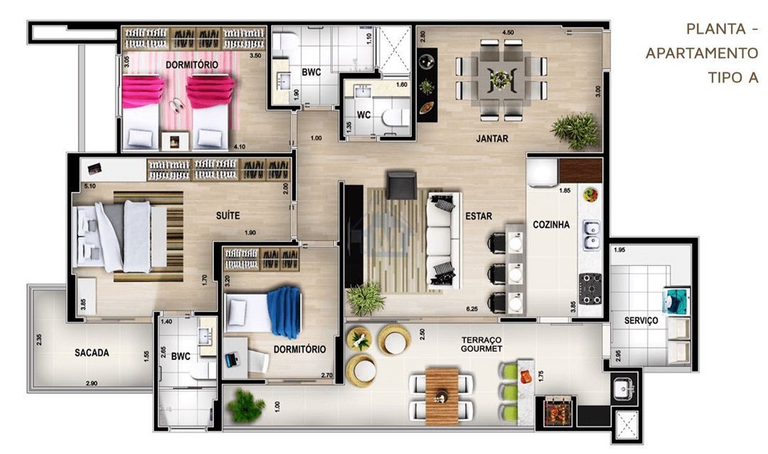 Apartamento à venda com 3 quartos, 137m² - Foto 17