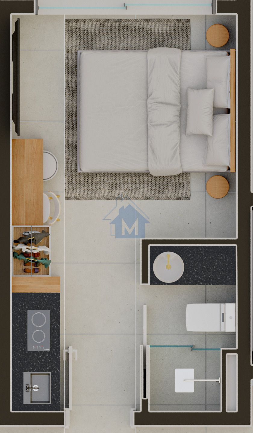 Apartamento à venda com 1 quarto, 17m² - Foto 8