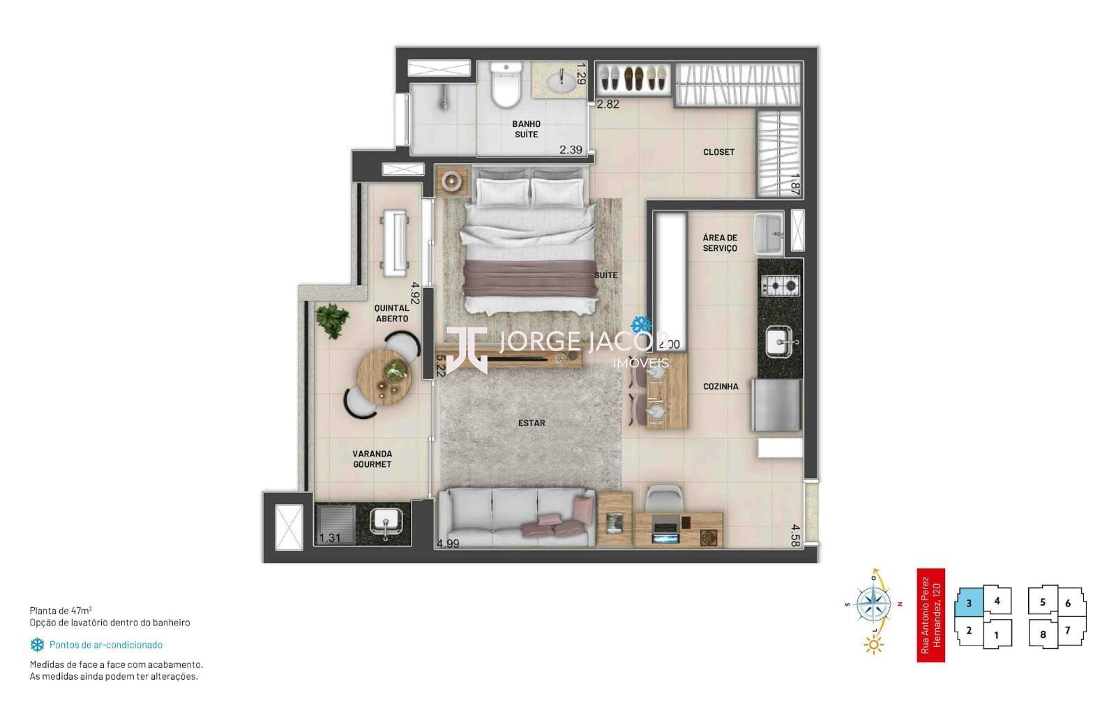Apartamento, 1 quarto, 47 m² - Foto 4