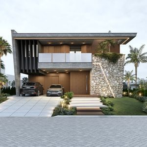Casa Mobiliada de 423m² com 5 Suítes e Piscina com Vista para o Lago no Ilhas Park em Torres