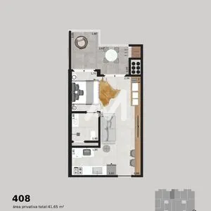 Loft com 41m² no bairro Centro em Lajeado para Comprar