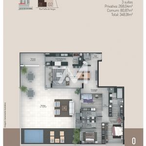 Cobertura com 268m² e 3 dormitórios no bairro Centro em Lajeado para Comprar