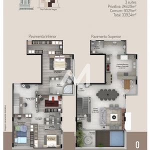 Cobertura com 249m² e 4 dormitórios no bairro Centro em Lajeado para Comprar