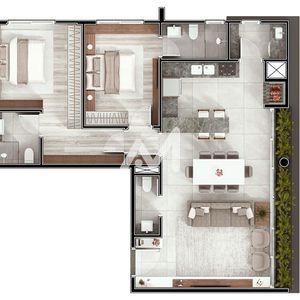 Apartamento com 93m² e 2 dormitórios no bairro Florestal em Lajeado para Comprar