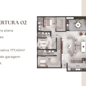 Cobertura com 177m² e 3 dormitórios no bairro Centro em Lajeado para Comprar