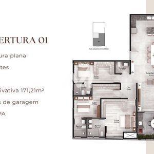 Cobertura com 171m² e 3 dormitórios no bairro Centro em Lajeado para Comprar